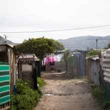 Makeshift homes in Lavender Hill