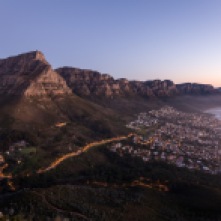 Table Mountain at twilight