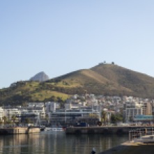View of Signal Hill and Lions Head from V&A Waterfront